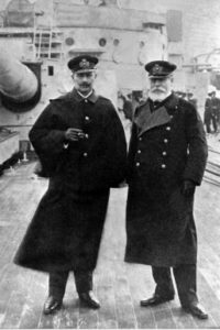 Kaiser Wilhelm II with Admiral von Holtzendorf, the architect of Germany's 1917-1918 Unrestricted submarine campaign. 